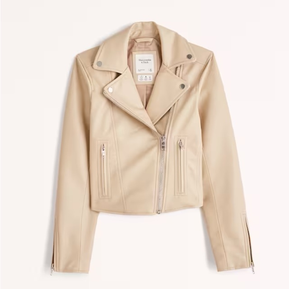 Abercrombie and Fitch Vegan Leather Moto Jacket